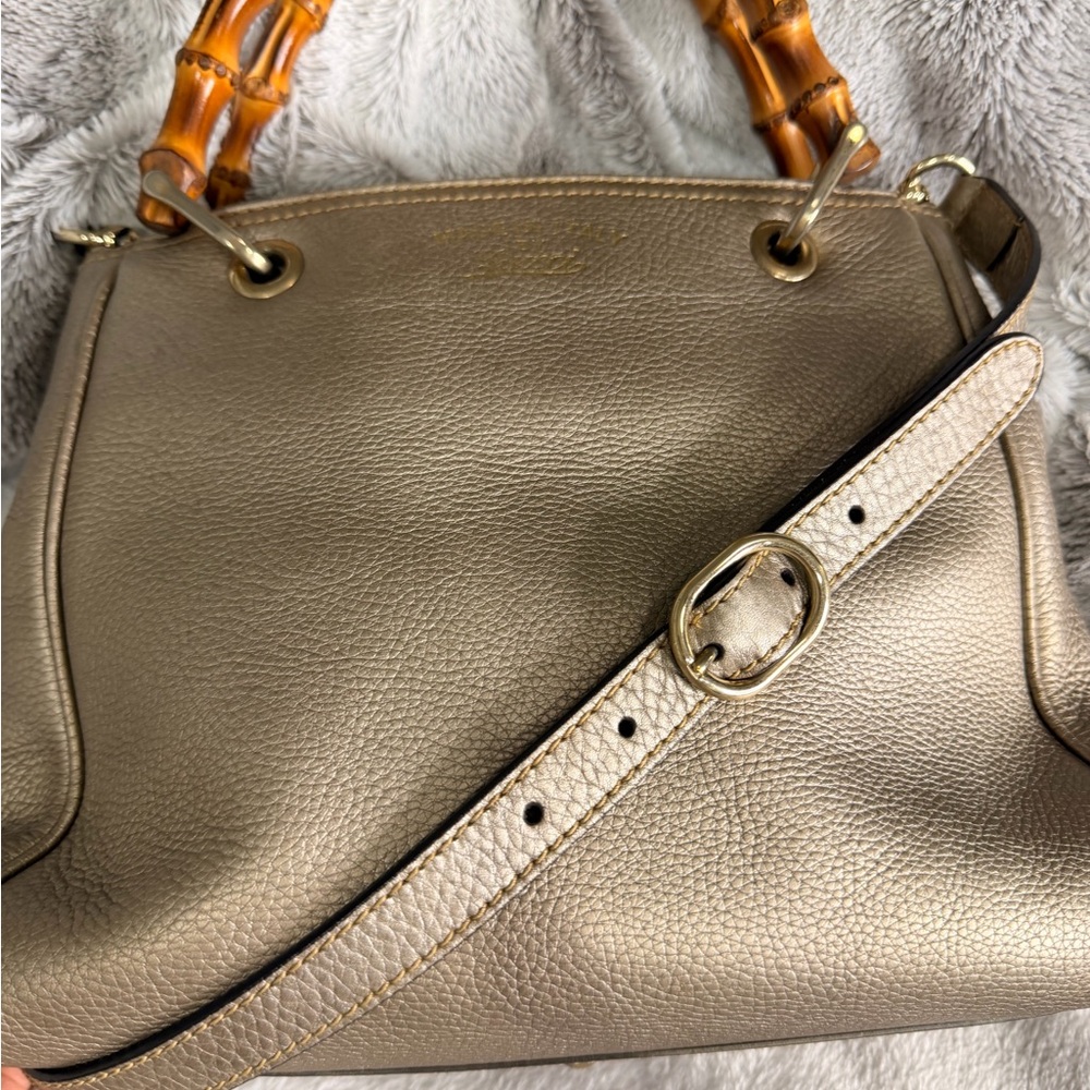 Gucci bamboo top handle bag